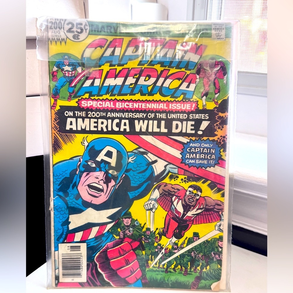 💥Rare Marvel Collectible | Captain America 200th Anniversary Issue | 1970s 💥